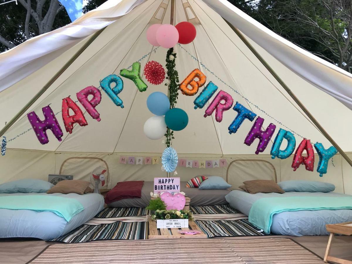 Glamping Kaki - Large Bell Tent Marangyang tolda *